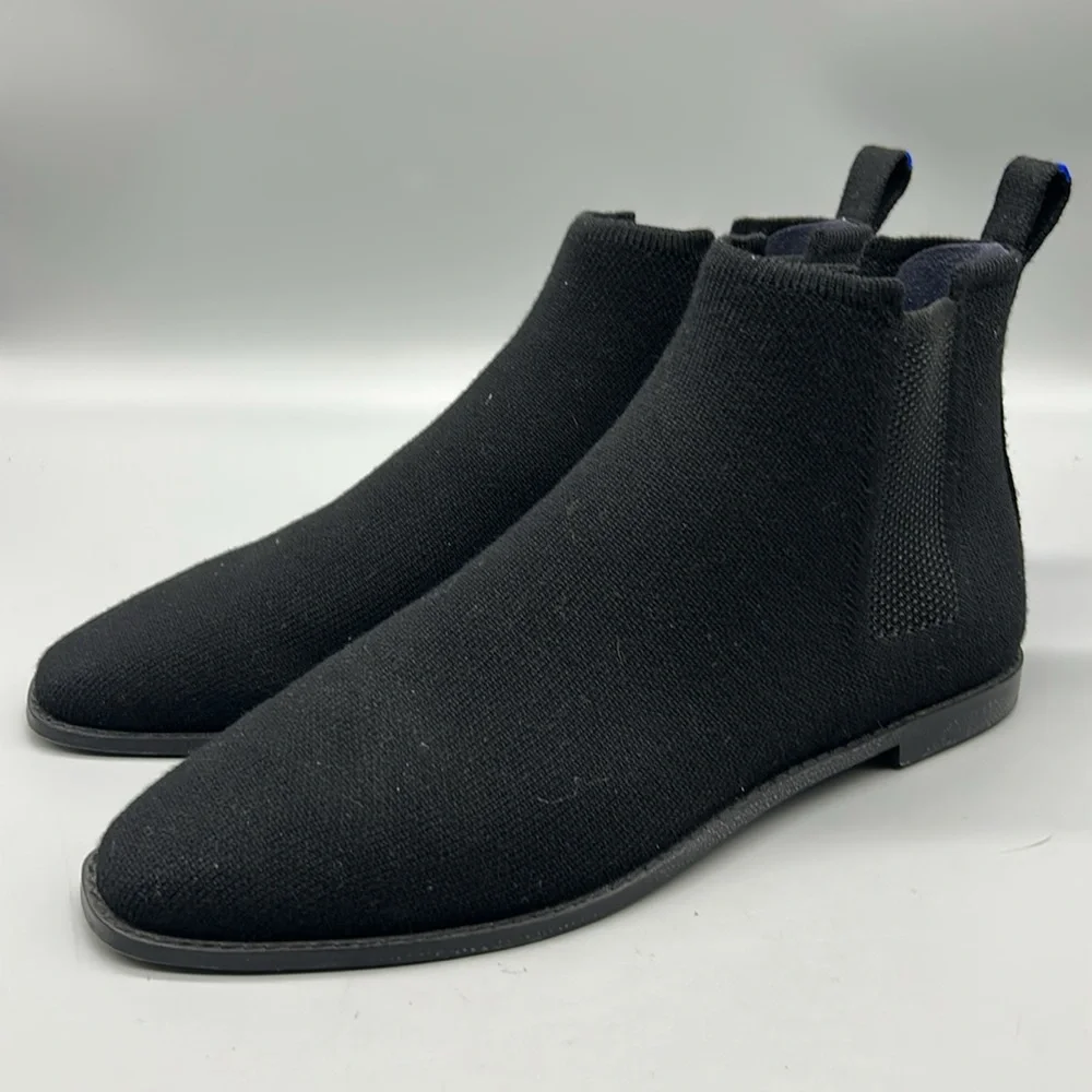 Rothy’s The Merino Ankle Boot in Onyx Black - Picture 2 of 9